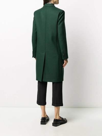 Shop Ps By Paul Smith Wool Coat In Green