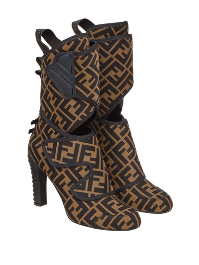 Shop Fendi Leather Ankle Boots