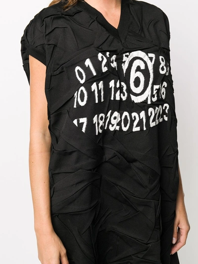 Shop Mm6 Maison Margiela Dress With Logo In Black