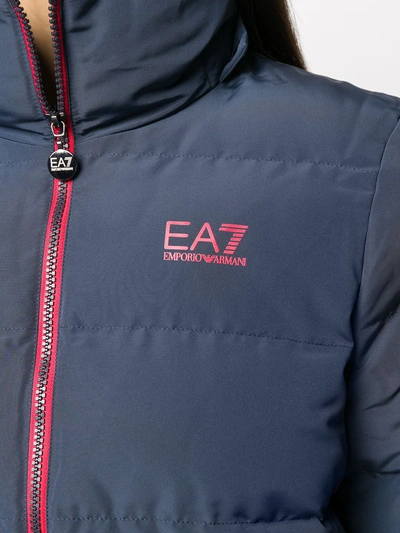 Shop Ea7 Bomber Jacket In Grey