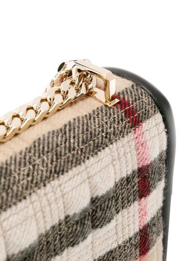 Shop Burberry Lola Crossbody Bag In Beige