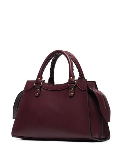 Shop Balenciaga Neo Class City Leather Handbag