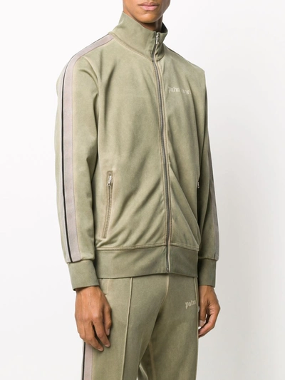 Shop Palm Angels Cotton Jacket In Green