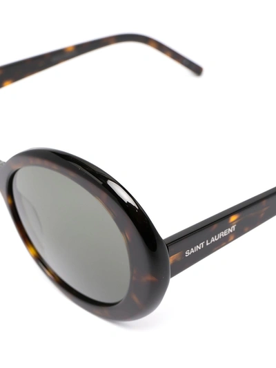 Shop Saint Laurent Sunglasses In Grey