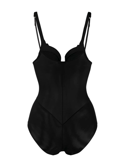 Shop La Perla Maison Contouring Bodysuit In Black