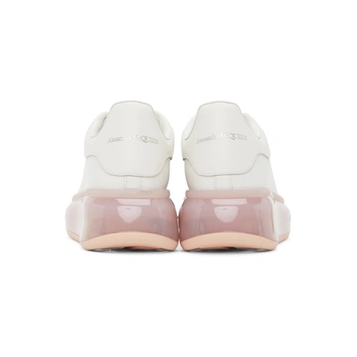 Shop Alexander Mcqueen White & Pink Clear Sole Oversized Sneakers In 9053 Wh/rsg