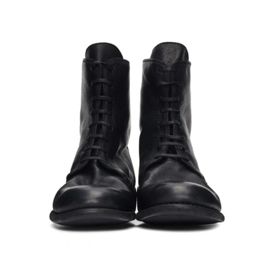 Shop Guidi Black 995 Lace-up Boots In Blkt