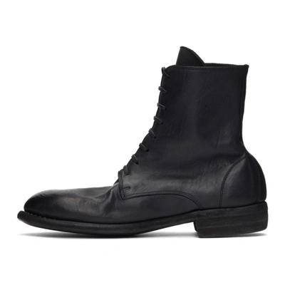 Shop Guidi Black 995 Lace-up Boots In Blkt