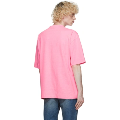 Shop Balenciaga Pink Sponsor T-shirt In 5764bubble