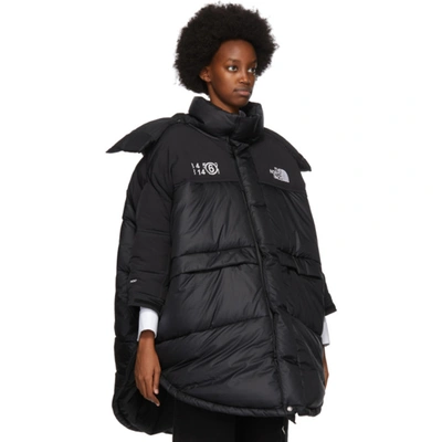 Shop Mm6 Maison Margiela Black The North Face Edition Down Circle Coat In 900 Black
