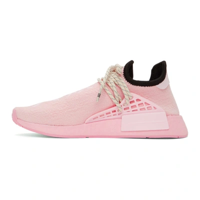 Shop Adidas Originals By Pharrell Williams Pink Hu Nmd Sneakers