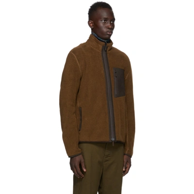 Shop Ermenegildo Zegna Brown Fleece Jacket In M07 Brown