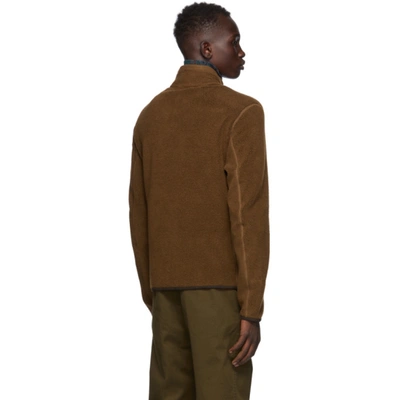 Shop Ermenegildo Zegna Brown Fleece Jacket In M07 Brown
