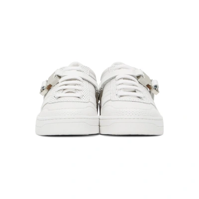 Shop Alyx White Buckle Sneakers In Wth0001 Whi