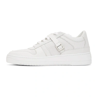 Shop Alyx White Buckle Sneakers In Wth0001 Whi