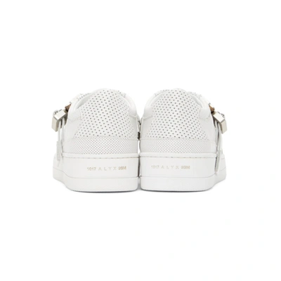 Shop Alyx White Buckle Sneakers In Wth0001 Whi