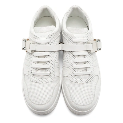 Shop Alyx White Buckle Sneakers In Wth0001 Whi