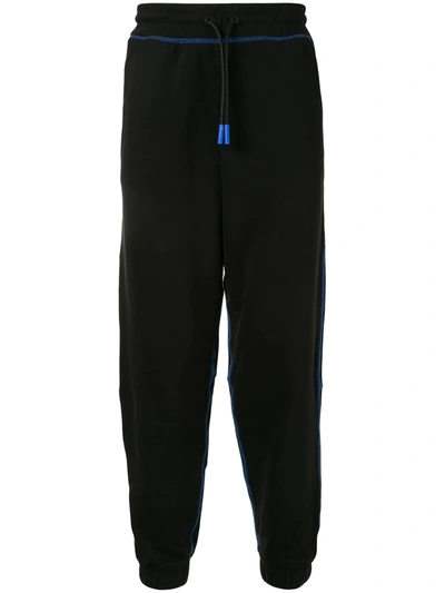 Shop Marcelo Burlon County Of Milan Cross Slim Fit Jogging Trousers In Black