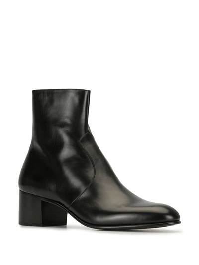 Shop Saint Laurent Cole Ankle Boots In Black