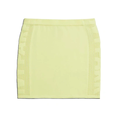 Pre-owned Adidas Originals  Ivy Park Knit Skirt Yellow Tint