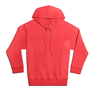 Pre-owned Adidas Originals Adidas Ivy Park Long Sleeve Hoodie (gender Neutral) Real Coral