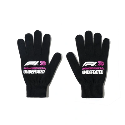 Pre-owned Anti Social Social Club  Undftd X F1 Gloves Black