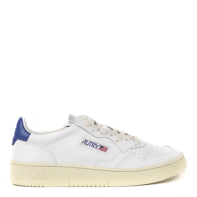 Shop Autry Leather Sneakers With Side Logo In White