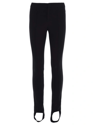 Shop Moncler Gaiters Pants In Black