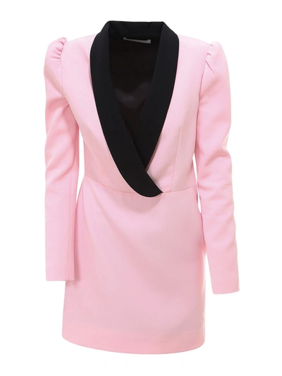 Shop Philosophy Di Lorenzo Serafini Stretch Viscose Dress In Pink
