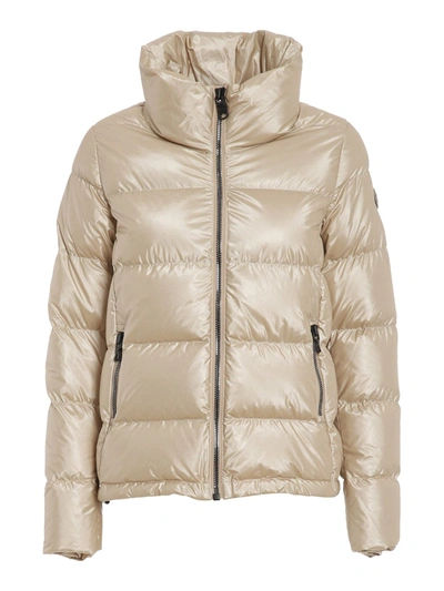 Shop Colmar Originals Padded Coat With Quilted Collar In Gold Colour