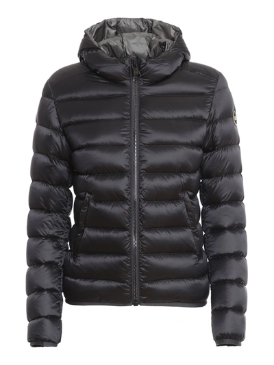 Shop Colmar Originals Short Hooded Puffer Jacket In Grey