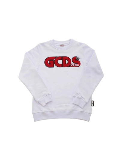 Shop Gcds Maxi Logo Sweatshirt In White