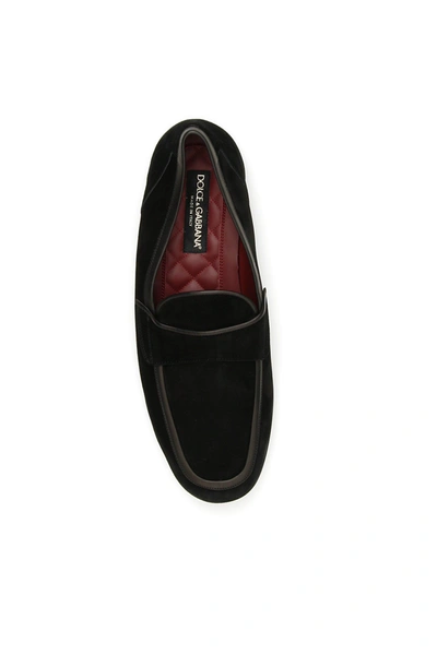 Shop Dolce & Gabbana Erice Loafers In Nero