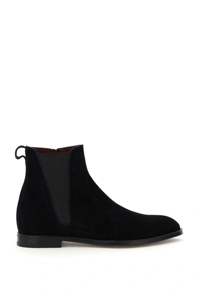 Shop Dolce & Gabbana Giotto Suede Boots In Nero