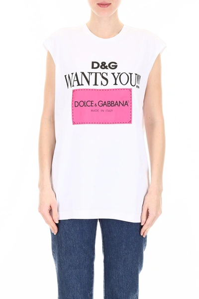 Shop Dolce & Gabbana Logo Patch T-shirt In Variante Abbinata