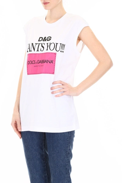 Shop Dolce & Gabbana Logo Patch T-shirt In Variante Abbinata