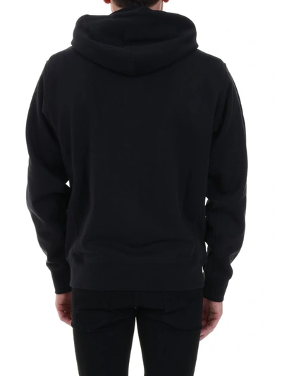Shop Kenzo Sport Little X Zipped Hooded Sweatshirt In Black