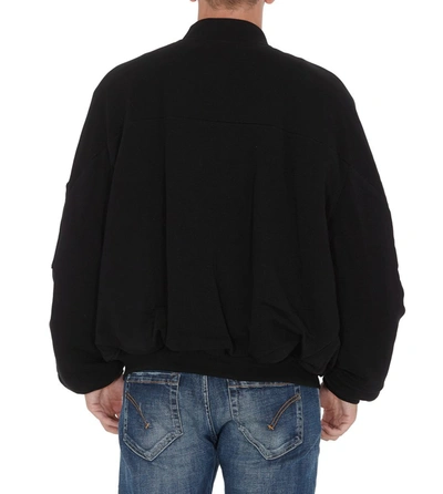 Shop Marcelo Burlon County Of Milan Logo Bomber Jacket In Black