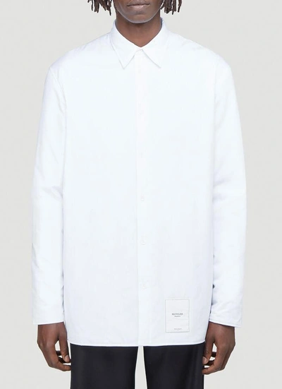Shop Maison Margiela Recycled Padded Shirt Jacket In White