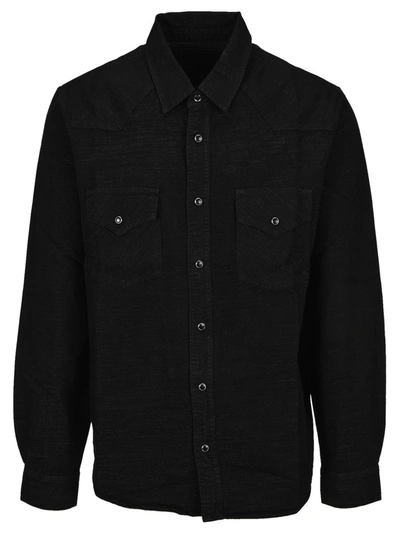 Shop Amiri Metallic Effect Shirt In Black