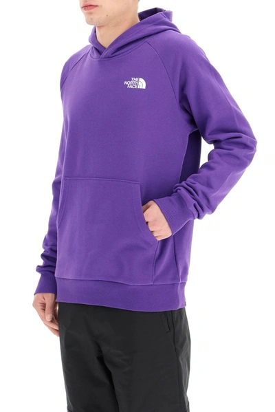 Shop The North Face Raglan Redbox Logo Hoodie In Purple