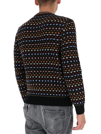 Shop Missoni Crewneck Knitted Pullover In Multi