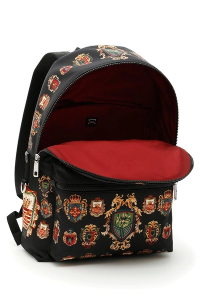 Shop Dolce & Gabbana Vulcano Printed Backpack In Multi