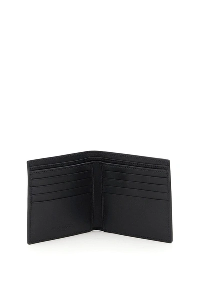 Shop Alexander Mcqueen Graffiti Logo Bifold Wallet In Black