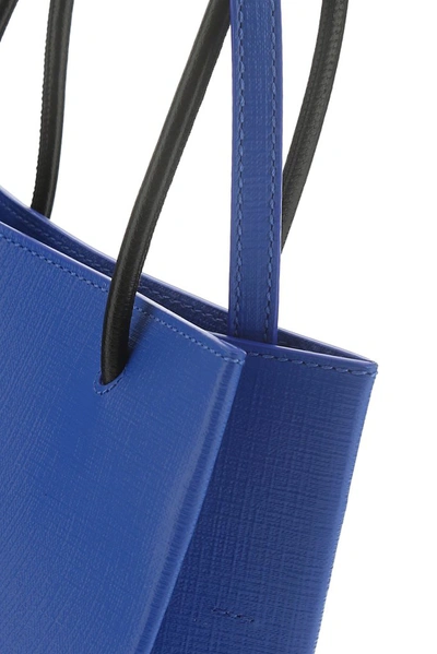 Shop Balenciaga North South Xxs Shopping Tote Bag In Blue