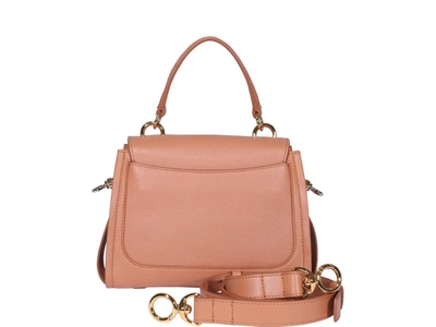 Shop Chloé Tess Day Mini Shoulder Bag In Beige