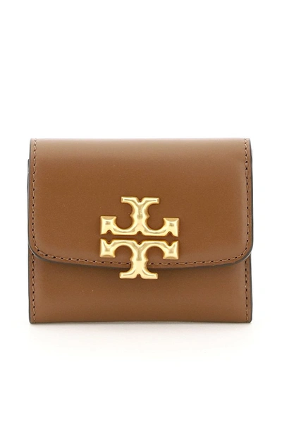 Tory Burch Eleanor Trifold Compact Wallet In Moose | ModeSens
