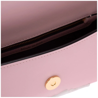 Shop Moschino Logo Icing Effect Clutch Bag In Pink