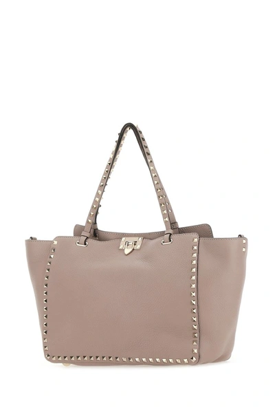 Shop Valentino Garavani Rockstud Medium Tote Bag In Pink