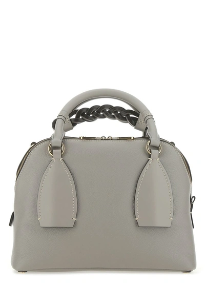 Shop Chloé Daria Medium Shoulder Bag In Grey